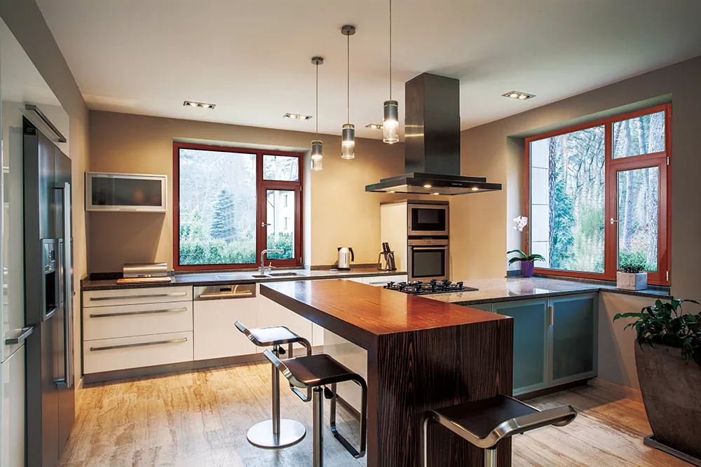 Aluminum Insulated Window With Horizontal Opening And Downward Suspend